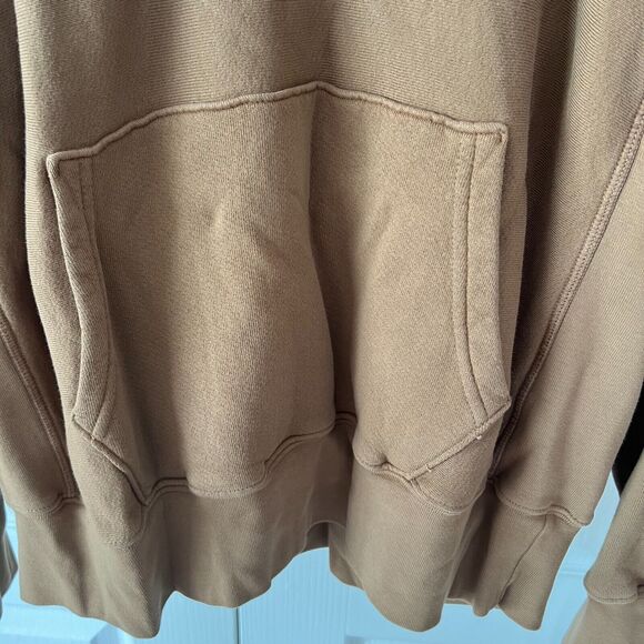 NWT $310 Les Tien Heavyweight Hoodie Size Small Men Faded Brown Brushed Fleece - Picture 5 of 13